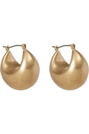Bibi Bijoux Gold Tone Chunky Statement Hoop Earringseen