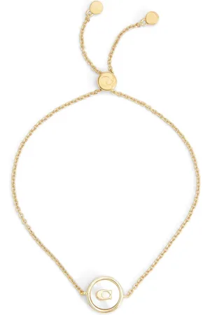 Coach Signature Mother of Pearl Coin Slider Braceleteen