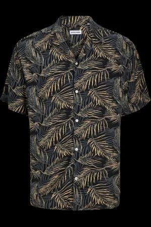 JACK & JONES Tropical Print Short Sleeve Resort Shirtsmall