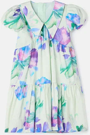 Angel & Rocket Lucia Mint Printed Tiered Dress116122cm