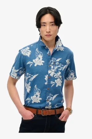 Superdry Vintage Loom overhemd met korte mouwen van 100% katoenLarge
