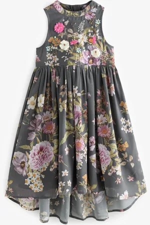 Next Versierde jurk met bloemnprint (3