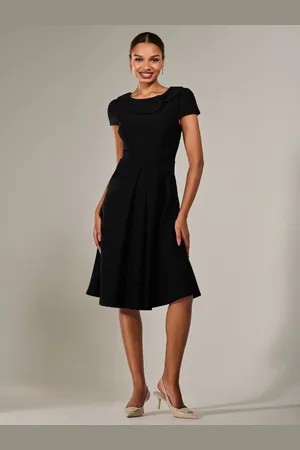 Jolie Moi Roll Collar Cap Sleeve Midi DressEU 46 (UK 18)