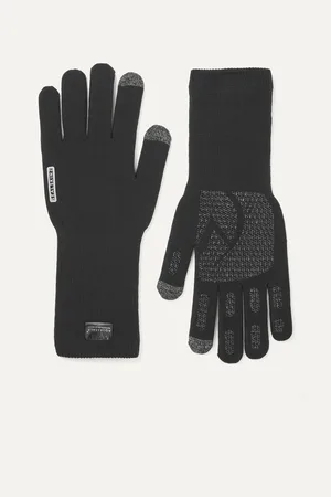 Sealskinz Skeyton Waterproof All Weather Ultra Grip Knitted Gauntlet Black GlovesM