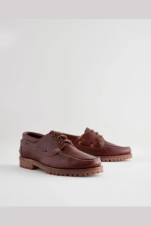 Next Leren bootschoenen met profielzooluk10eu44