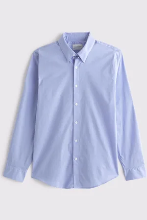 Abercrombie & Fitch Long Sleeve Blue Shirtmedium