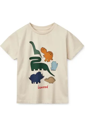 Liewood Cream Apia Placement Short Sleeve T-Shirt4 Jaar (104cm)