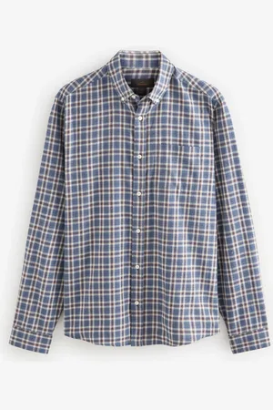 Next 100% Cotton Signature Brushed Flannel Check Long Sleeve Oxford Shirt3XL