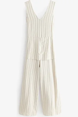 Next Jumpsuit met strik in de taille en V-hals14 P