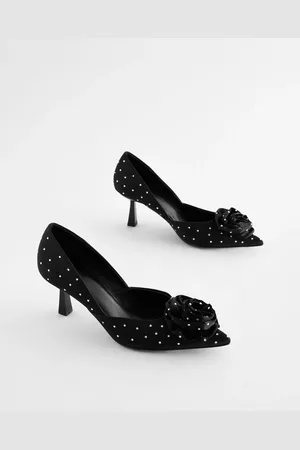 Next Forever Comfort Jewel Corsage Point Toe HeelsEU 39 (UK 6)