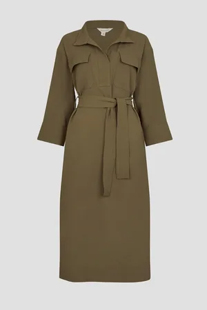 Monsoon Grace Cargo Midi Shirt DressXL