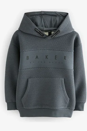 Ted Baker Charcoal Grey Quilted Hoodie116122cm