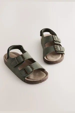 Next Sandalen met klittenbandsluiting en kurken voetbeduk2eu345