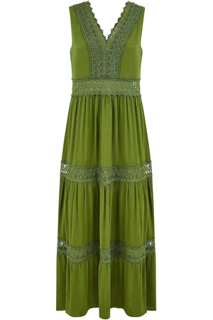 Yumi Lace Trim Sun Dressmedium