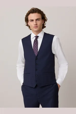 Next Check Texture Suit Waistcoat44r