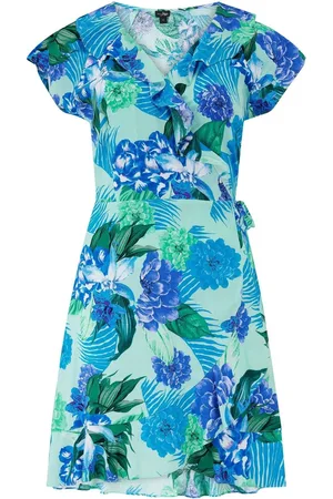 Pour Moi Frill Wrap Geweven Strandjurk met overslag38
