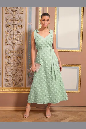 Love & Roses Tie Shoulder Midi Dress38