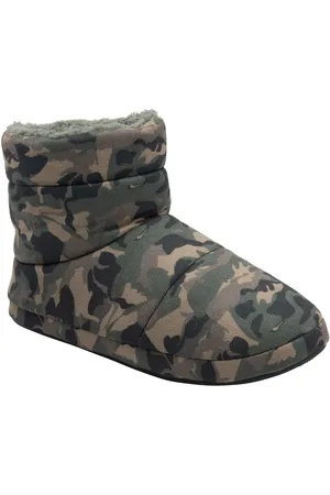 Dunlop Mens Faux Fur Lined Boot SlippersL