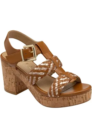 Ravel Block-Heel Peep-Toe Sandalseu37