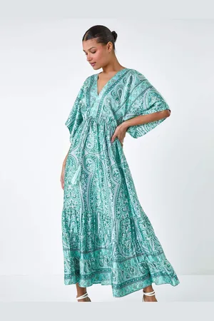 Roman Tie Back Tassel Detail Tiered Dress46