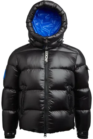 Jack1t EZ Slick Puffer Hooded Black JacketS