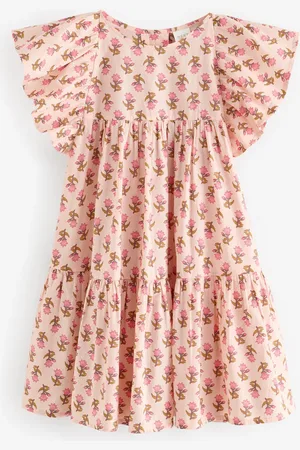 Next Printed 100% Cotton Ruffle Dress (3-16yrs)9 Jaar (134cm)