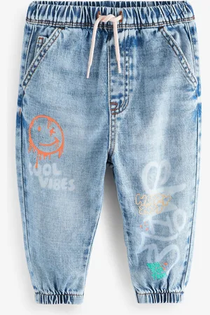Next 100% Cotton Graffiti Print Jeans (3mths-7yrs)2