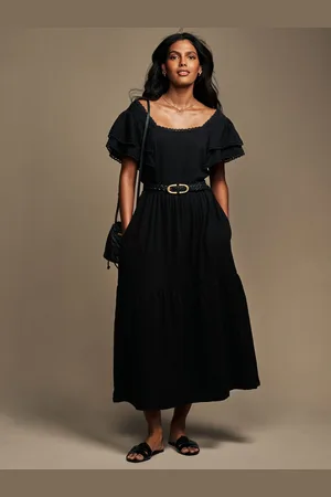 Laura Ashley Ruffle Sleeve 100% Cotton Dress with Lace Trims38