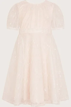 Monsoon Lace Embellished Belt Dress10 Jaar (140cm)