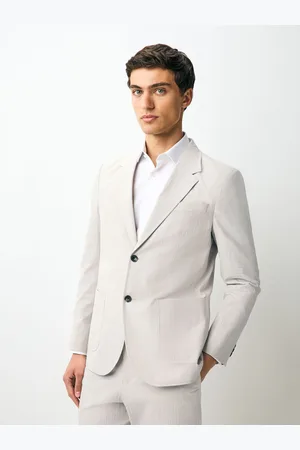 Next Slim Fit Seersucker Stripe Suit Jacket56 Standaard (UK 46 R)