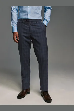 Next Tailored Fit Brushed Check Suit Trousers36W x 31L (UK 36 R)