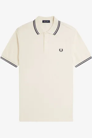 Fred Perry Polo met tweekleurig gestreept randjeSmall