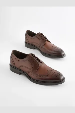Next Leren derby-broguesEU 43 (UK 9)