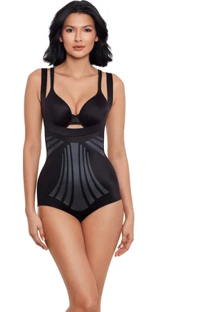 Miraclesuit Modern Miracle Open Bust, Wear Your Own Bra Shaping Nude BodysuitXL