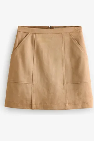 Forever New Leah Vegan Suede Mini Skirt40