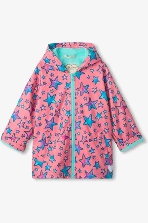 Hatley Pink Watercolour Doodles Zip Up Rain Jacket98104cm