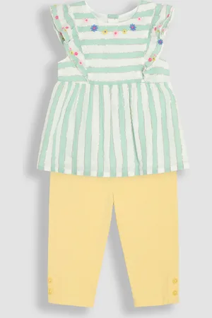 JoJo Maman Bébé Frill Sleeve Blouse & Leggings Set 2 Piece110116cm