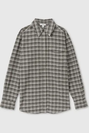 Reiss Lorena Checked Button-Through Shirt40