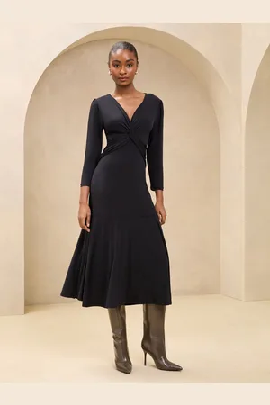Lipsy London V-Neck Twist Underbust Jersey Midi Dress38