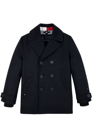 Tommy Hilfiger Blauwe licht gewatteerde marinejas16 Jaar (176cm)