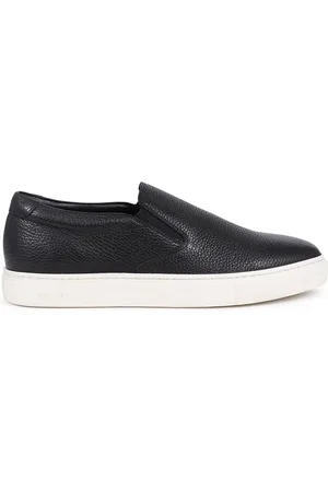 JONES BOOTMAKER Ryden Leather Slip-On Black TrainersEU 45 (UK 11)