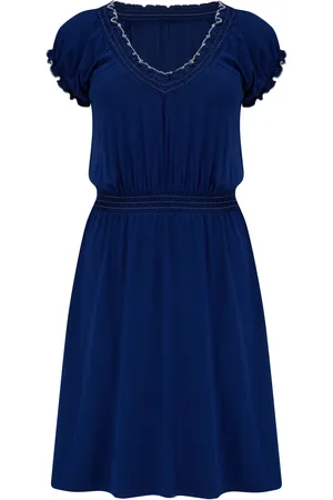 Pour Moi Payton Contrast Stitch Cap Sleeve Stretch Jersey Dress40