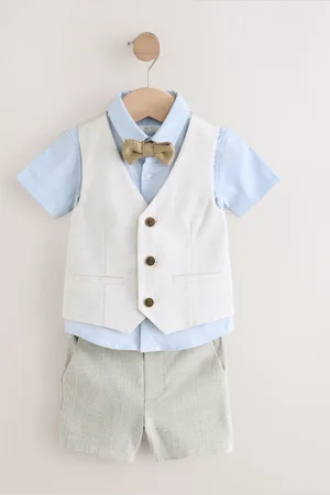 Next Waistcoat Shirt and Bowtie Set (3mths-9yrs)6268cm