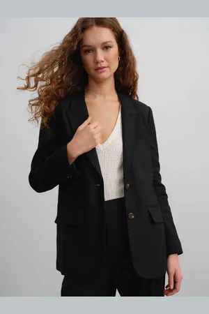 Next Single Breasted Tailored Blazer With Linen44