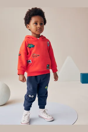 Next Set met hoodie en joggingbroek met applicaties (3mnd-7jr)3