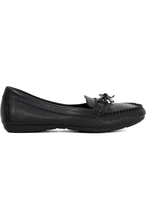Dune Wide Fit Grovers Bow Detail Mocassin Shoeseu39