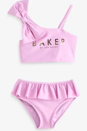 Ted Baker Purple Bow Shoulder Ruffle Bikini122128cm