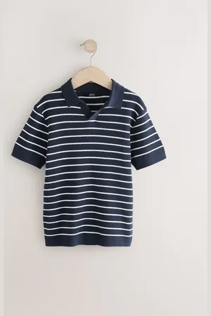 Next Polo Short Sleeve Trophy Neck 100% Cotton Jumper (3-16yrs)8 Jaar (128 cm)