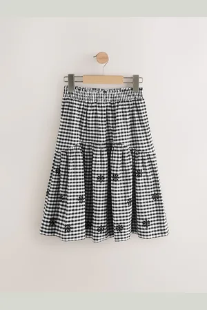 Next 100% Cotton Gingham Boho Skirt (3-16yrs)6 Jaar (116cm)