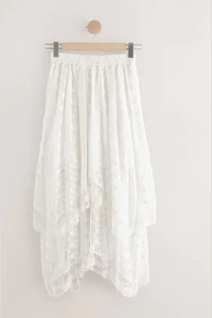 Next Tiered Lace Maxi SkirtEU 42 Regular (UK 14 R)